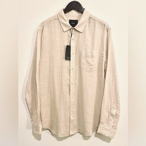 NWT Rails Wyatt Long Sleeve Woven Shirt // Hummus // Men’s L